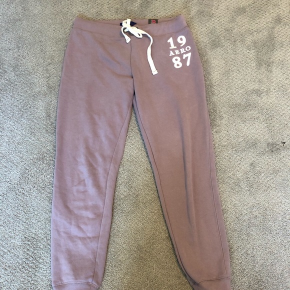 Aeropostale Pants - NWT aero light purple joggers, adjustable waist